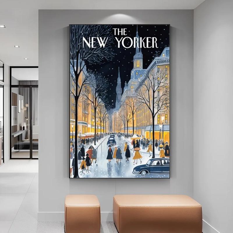 Postere Pânză Revistă The New Yorker Artă de Perete Poster Decor Acasă Cafea Pictură de Perete Decor Hol Dormitor Living