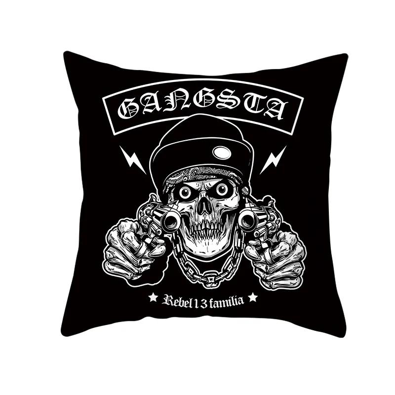 Sofa Bedroom Living Room Home Creative Skull Print Cushion Cover Fashion Decorative Pillow