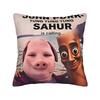 Tung Tung Tung Sahur chasing Tralalero Tralala Pillow Case  Graphic Pillow Cover For Living Room Sofa Funny Pillowcases