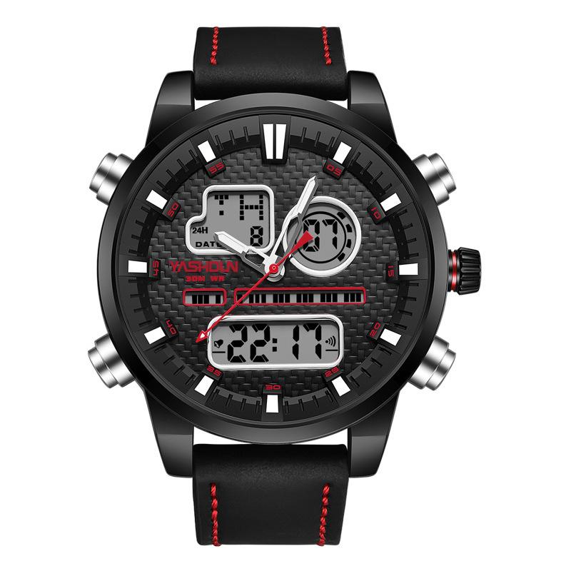 Multifunctional Teenager Senior high school Student Electronic Watch Men's Waterproof Luminous Sports Men's Watch Quartz Watch