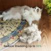 Dancemoon Kartáč pro kočky a psy na línání a podsadu Nástroj pro péči o domácí mazlíčky pro středně až dlouhosrsté Bezpečný pro kůži a lehký PawRake, Odstranění, Domácí mazlíčci,