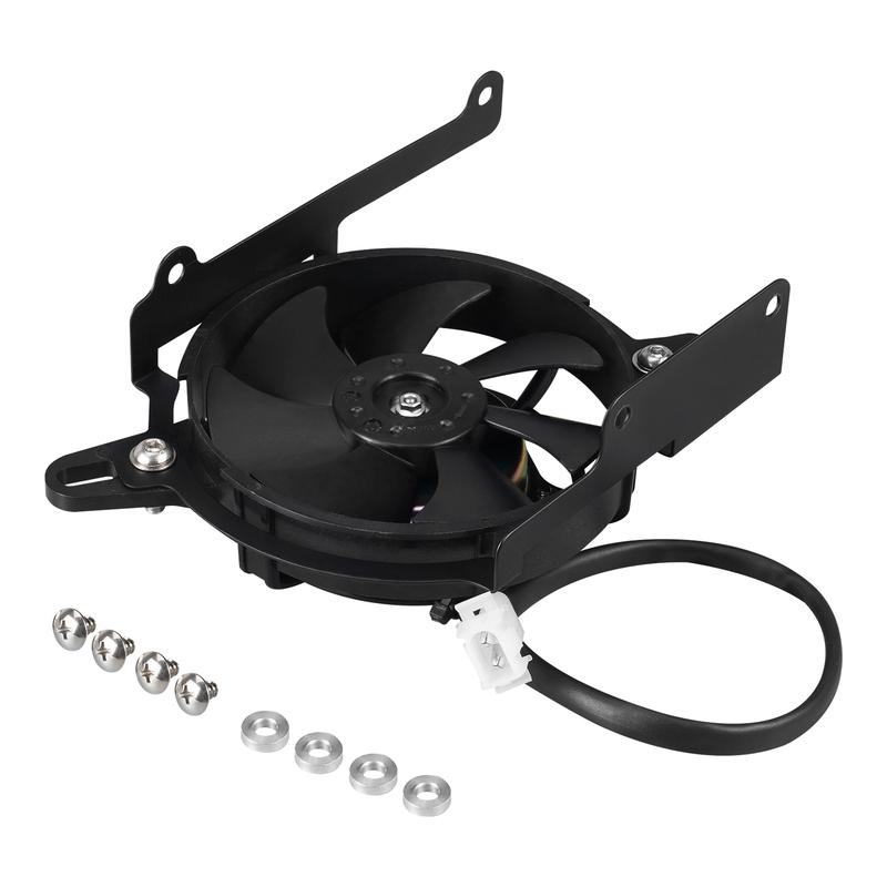 NICECNC 2024-2025 For KTM EXC 300 EXC-F 350 SX 125 SX-F 450 XCW 500 XCF-W XW-F 250 XC 12V TBI Electric Radiator Cooling Fan Kit