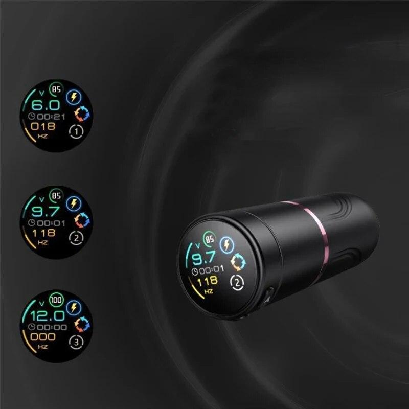 Короткая ручка для татуировки Роторная тату-машинка Беспроводной картридж Короткий — фото 4