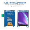 1.69-inch TFT LCD Screen St7789 Small Screen 240x280 Display Lcd Rounded Screen Spi Color Screen Blue Board Module 8 Pin Headers
