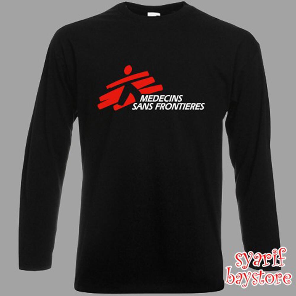

MSF Medecins Sans Frontieres Men#039;s Black Size S to 2XL Unisex T-Shirt XXXL