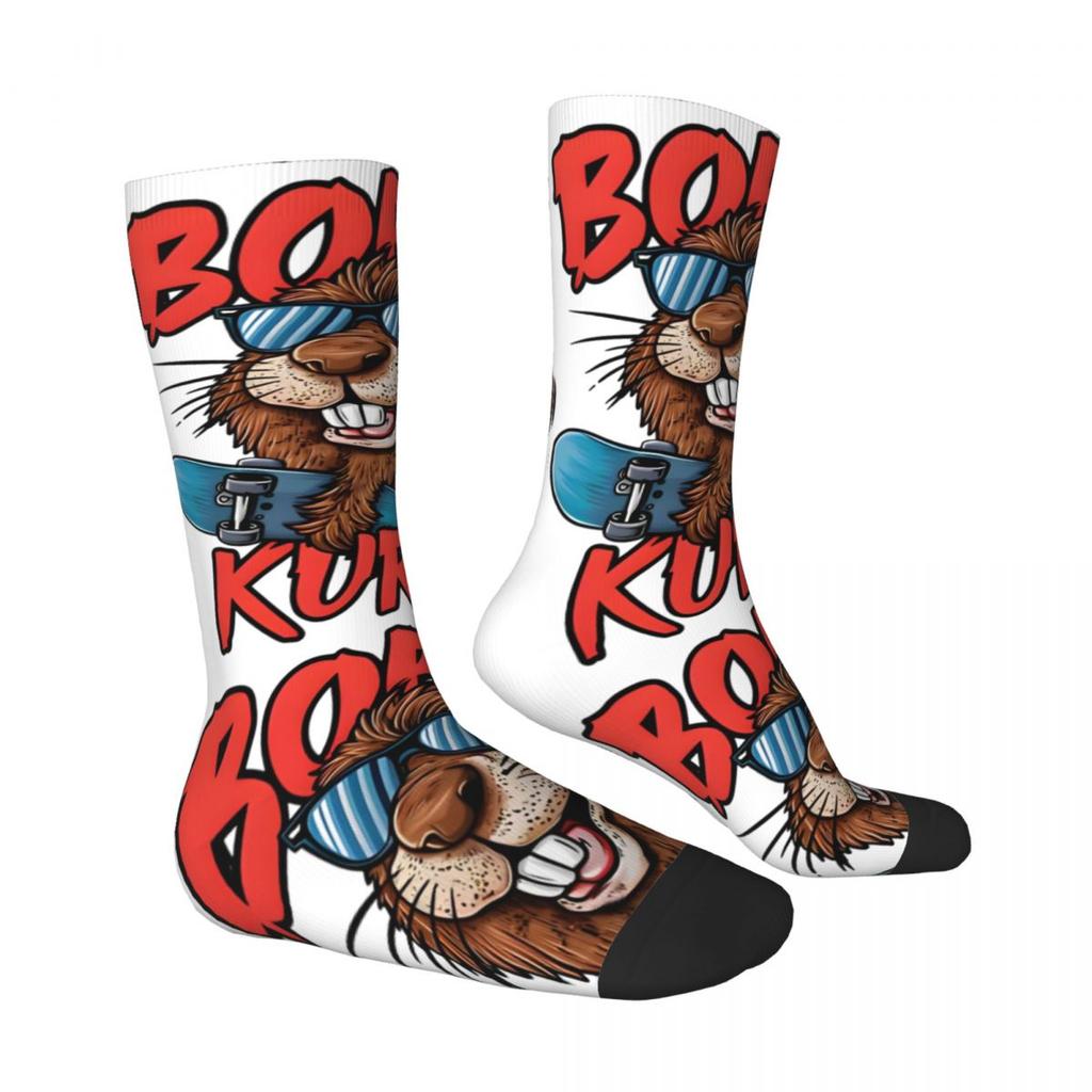 Kawaii Κάστορας Πουτάνα Κάστορας Κάλτσες Ζωικό Γραφικό Καθημερινές Κάλτσες Φθινόπωρο Αντιολισθητικές Κάλτσες Ανδρικές Ποδηλατικές Μαλακές Αναπνεύσιμες Κάλτσες