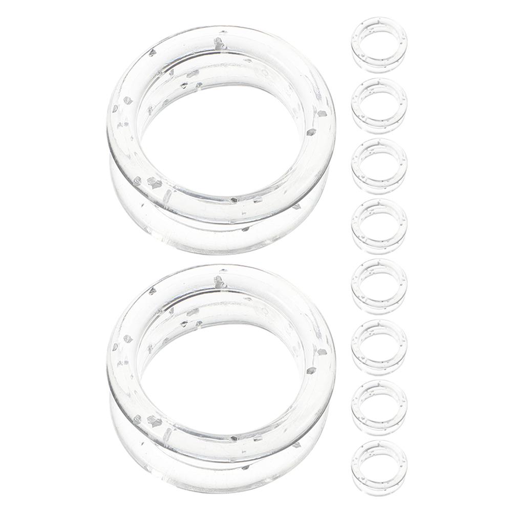 10Pcs Scissors Silicone Ring Finger Protector Inserts for Hair Shears Grooming Tools Ergonomic Grip Reducing Fatigue Barber