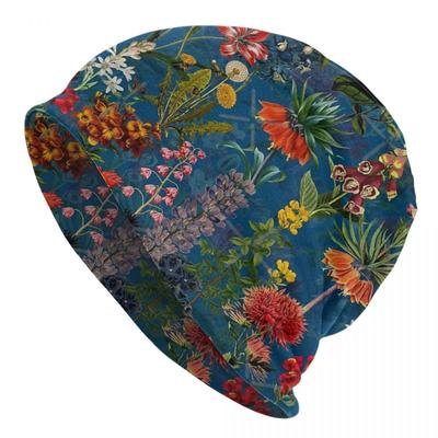 Vintage Blue Springflower Meadow Unisex's Caps Hat For Unisex Hats Caps Male WoUnisex's Hats Turbans For Unisex
