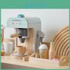 Holz Kinder Spielzeug Kaffeemaschine Für Kinder Alter 2 Bis 5 Mit Realistischem Design Und Visueller Fähigkeitsentwicklung