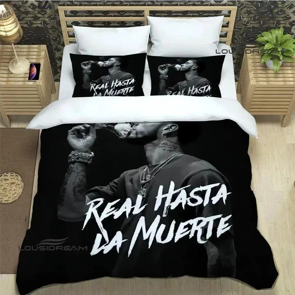 

Rapper Anuel Aa Printed Bedding Sets Exquisite Bed Supplies Set Duvet Cover Bed Comforter Set Bedding Set Luxury Birthday Gift EU Single(135*200cm)3pcs