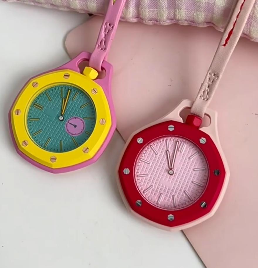 Reloj de Bolsillo Vintage de Lujo con Logo Personalizado Material Biocerámico Multicolor Mecánico para Hombres Mujeres Joyería de Moda