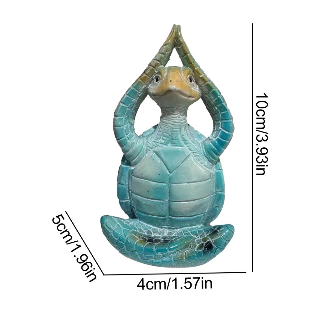 

Sea Turtle Statue Resin Garden Turtle Craft Sea Turtle Yoga Figurine Garden Sculpture Meditating Sea Turtle Decor Turtle Statue