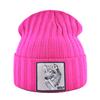Hats For Knitted Fashion New Men Women Wolf Pattern Skullies Beanies Unisex Knitting Streetwear Hip Hop Bonnet Caps Kpop Gorras