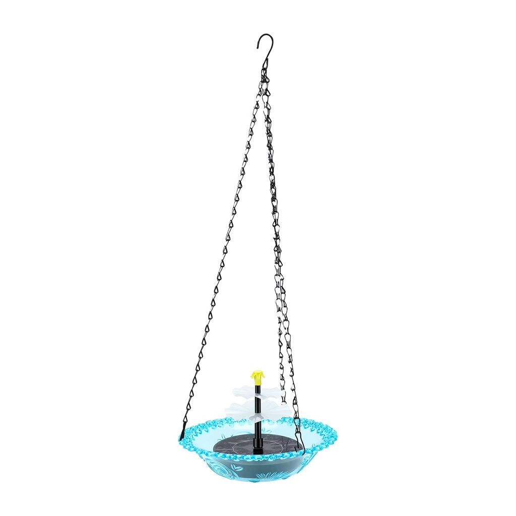 Hanging Bird Bath Fountain Solar Powered Hanging Bird Fountain for Garden Outdoor