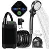 Cordless Portable Electric Shower Pump Self-Priming Rechargeable Shower Head No Plug Needed Outdoor Camping Dorm Rural Mobile Water Sprayer Bath Tool