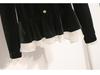 Plus Size Women's Autumn & Winter High-End Loose Top with Black Skirt Two-Piece Set