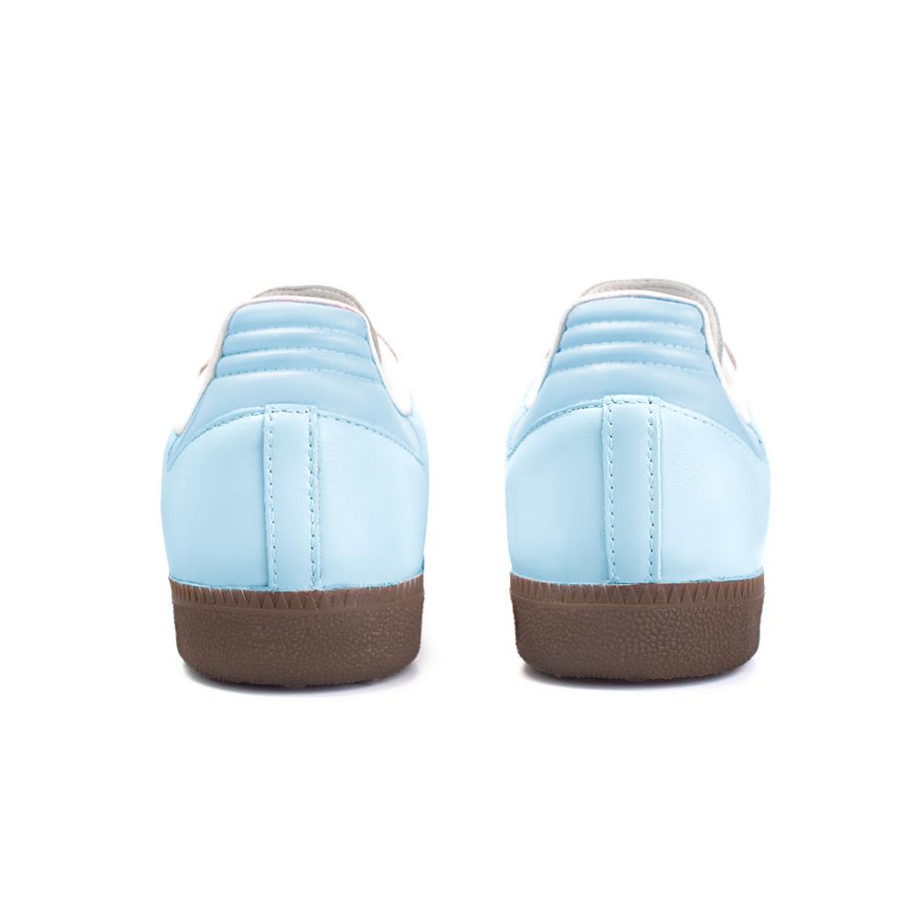 Adidas Originals SAMBA OG Slip Resistant Abrasion Resistant Low top Skateboard Shoes Unisex Blue Pink B75806(Team354-)