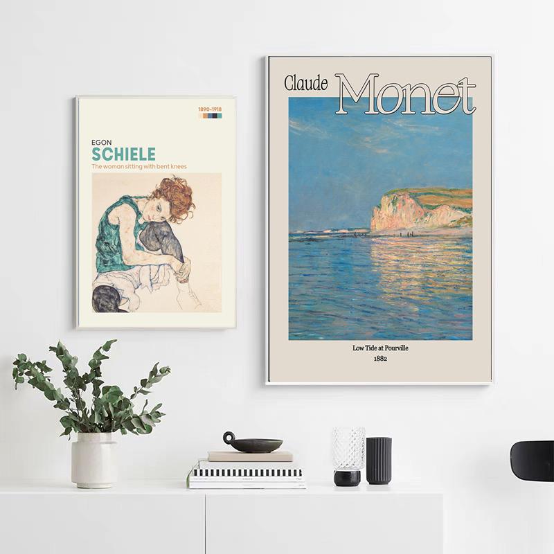 Vintage Van Gogh Stjärnenatt Poster Abstrakt Matisse Monet Picasso Dekorativa Målningar Canvas Väggkonst Bild Rum Heminredning