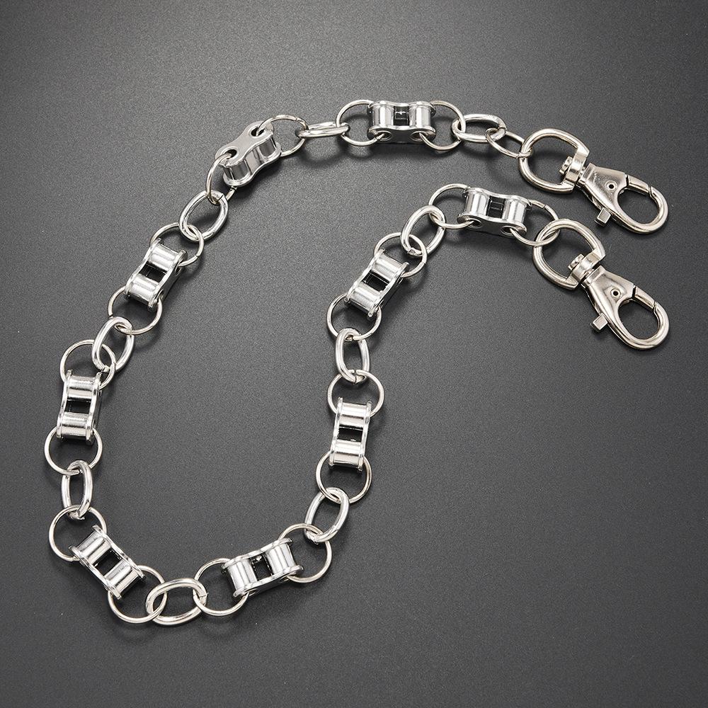 Punk Rock Style Metal Body Chains for Unisex Hip-Hop Personalized Street Biker Chain Fashion Jeans Accessories Pants Chain