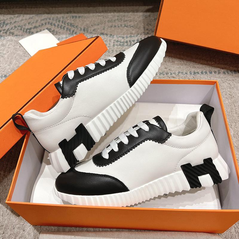 European Hh Men'S Shoes Sports Shoes Leather Mesh Shoes Breathable Versatile Lace-Up Light Luxury High-End Height Increase