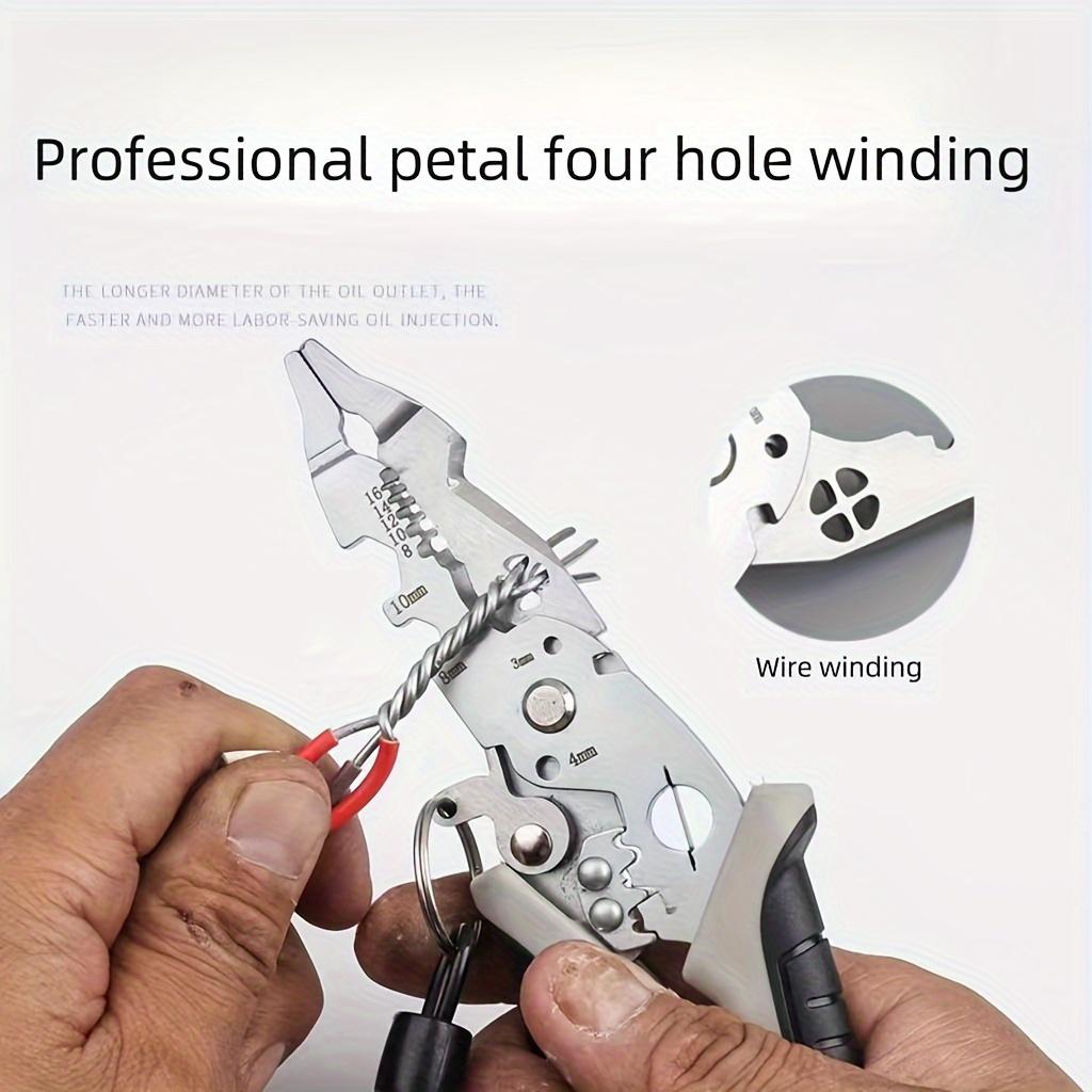 Многофункциональные клещи для зачистки проводов Клещи для электрика Нержавеющая сталь — фото 6