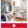 Large Transparent Storage Bag with Zipper &Handle,Heavy-Duty Plastic Suitcase for Clothes,Bedding,Travel,Moving,Seasonal Storage