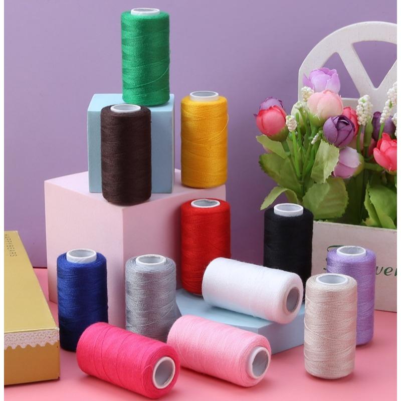 1BOX sewing thread 12-color sewing thread hand sewing kit handmade DIY combination set boxed color coil