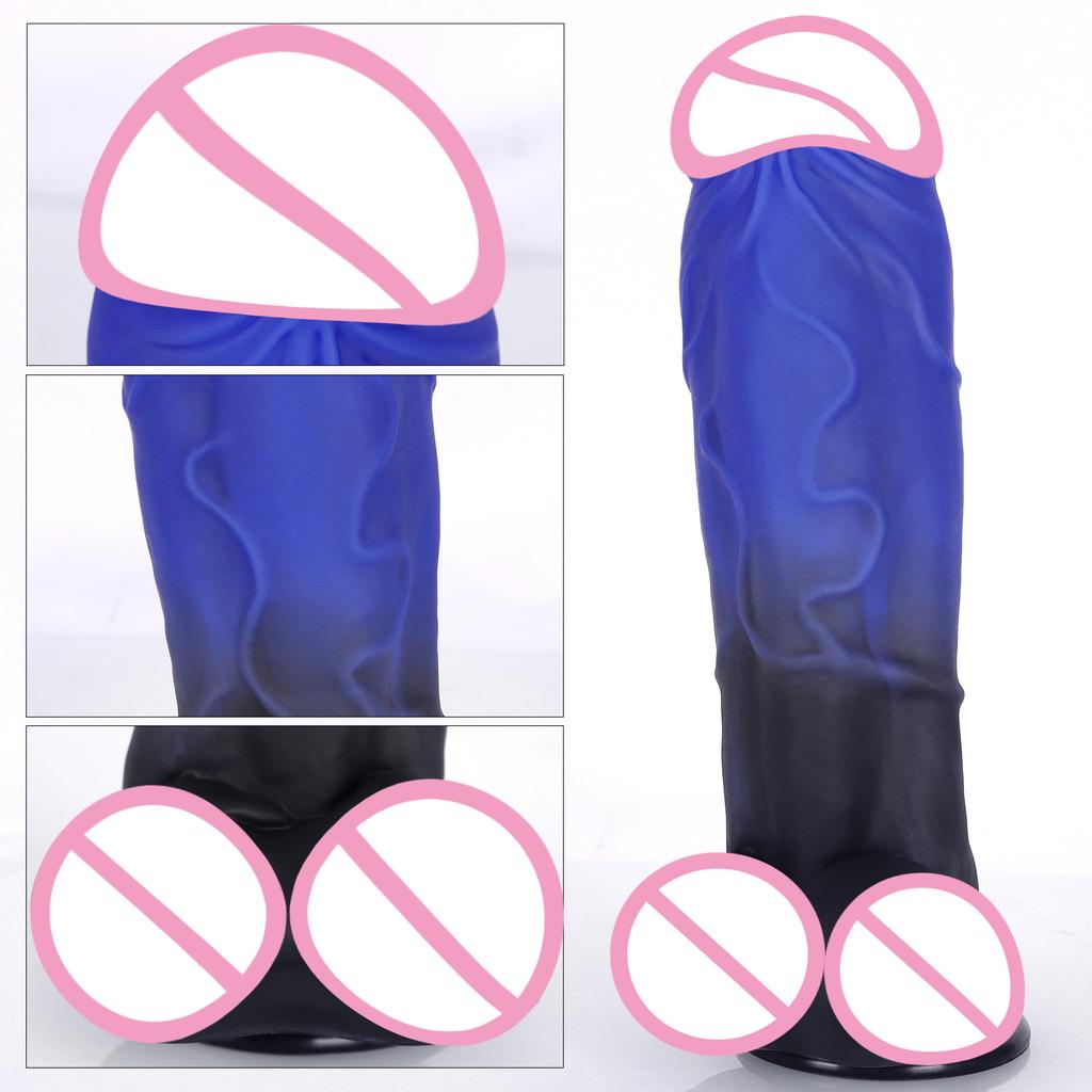 Super Large Female Simulation Big Penis Soft Silicone Dildo Adult Female Insert Sexy Masturbation Supplies Toys