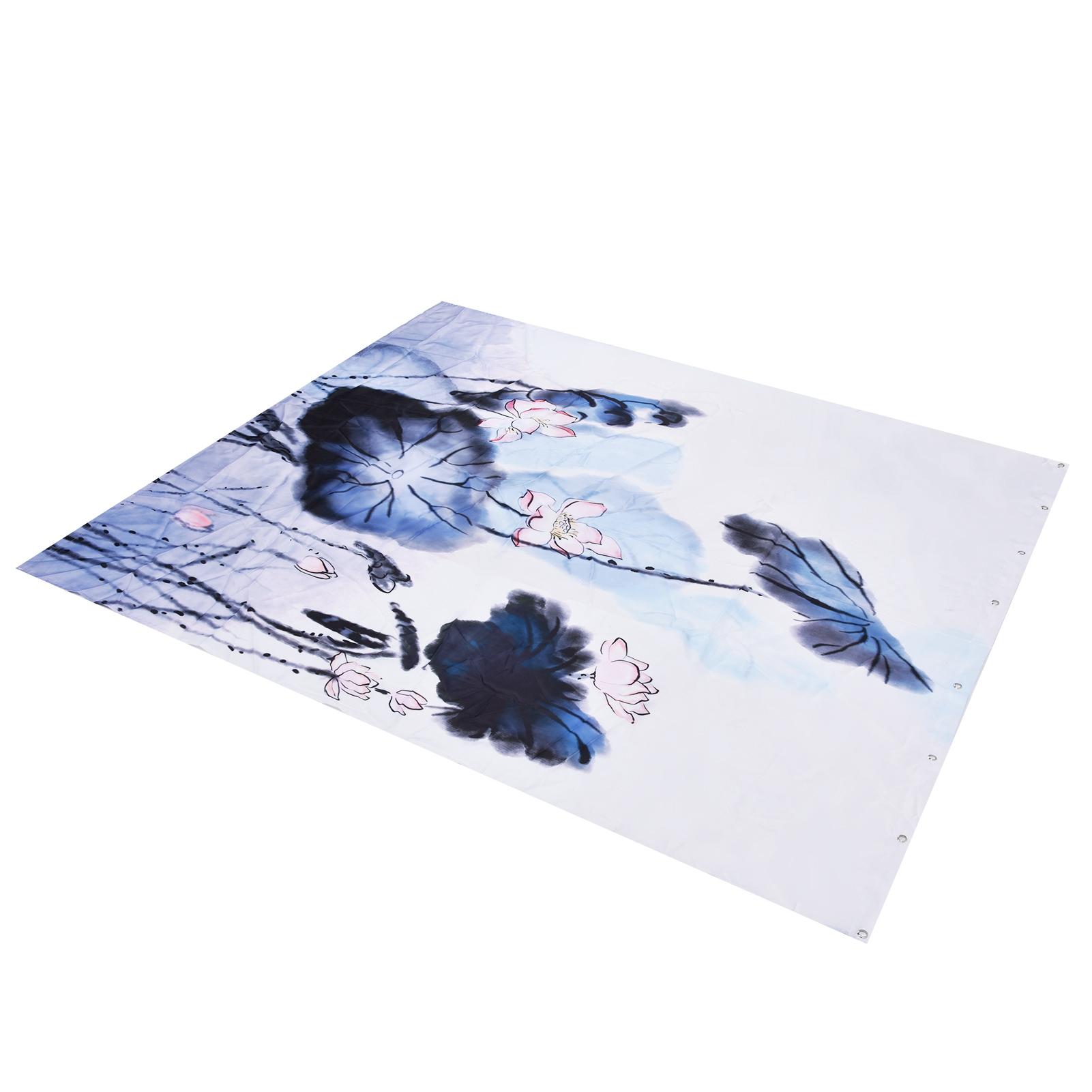 

Блэкаут штора Водонепроницаемая с цветочным принтом Шторка для душа с крючками для ванной комнаты, спальни, гостиной, кабинета Type 1