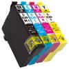 Compatible Epson IC4CL69 Ink Cartridges High Yield Compatible with Genuine Ink In QR Code Compatible with and (BK-L/C/M/Y) (4-Color Set) - Black.