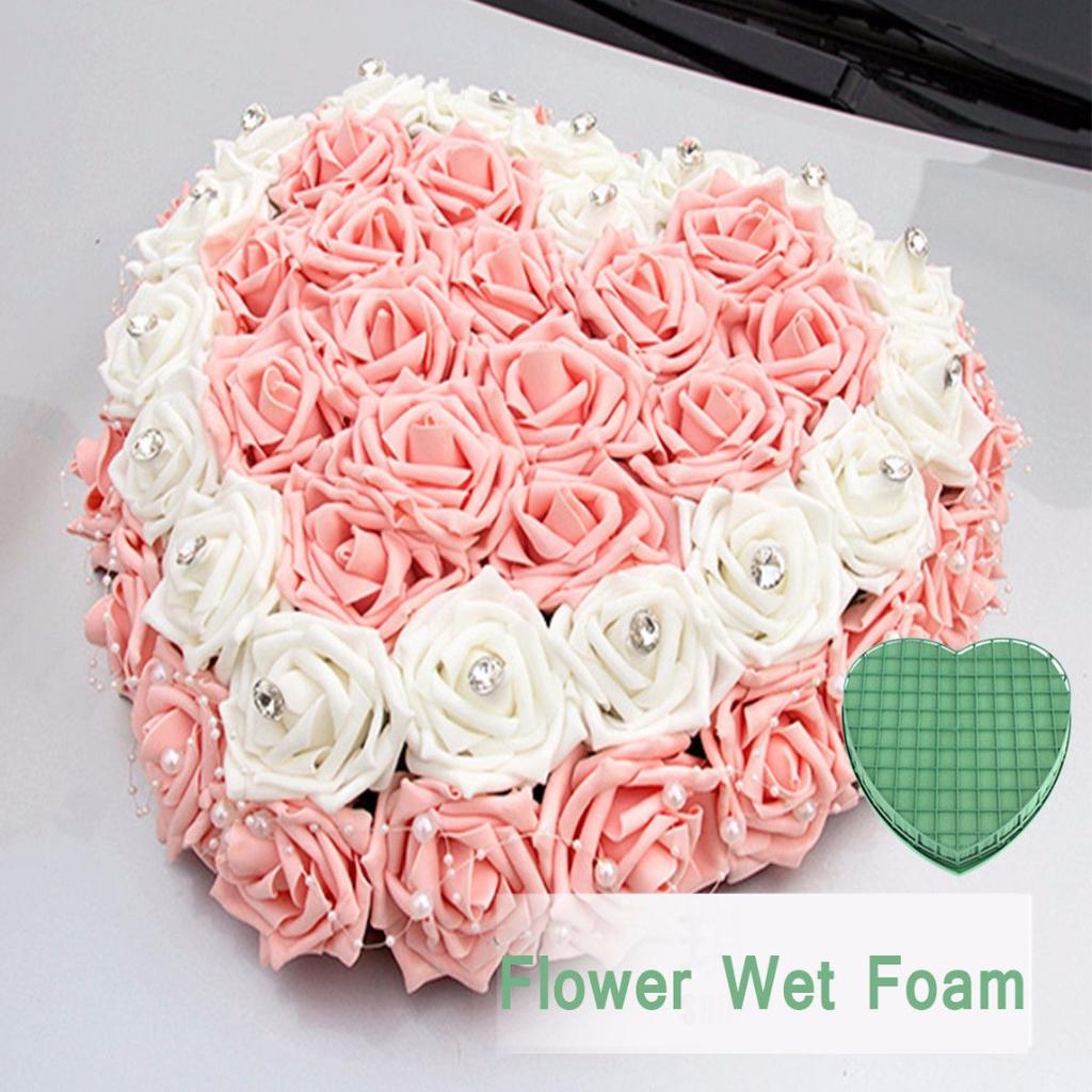 1 stück Neue Herzform Blume Nassschaum Frische Blumen Hochzeit Auto Blumendisplay 20 cm