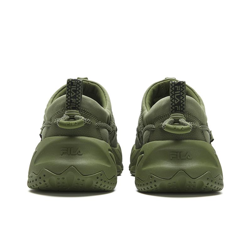 Fila Slip-On Hug Schuhe Modische Persönlichkeit Trendige Sportarten Vielseitig Bequem Low-Top Freizeitschuhe Herren Sneaker Grün F12M542127FCG