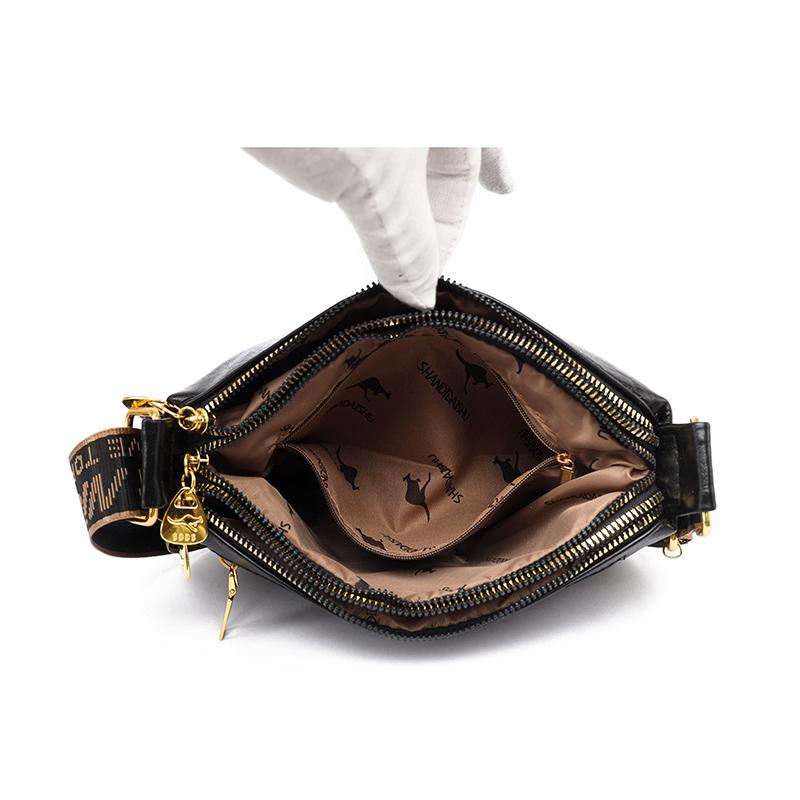 Vintage Printed Multi-compartment Crossbody Bag Women's Shoulder Bag Lightweight Commuter Mother Bag