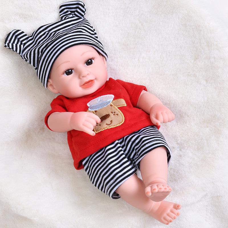 30cm Silicone Reborn Baby Doll - Soft Sleep Companion & Child Role-Playing Toy