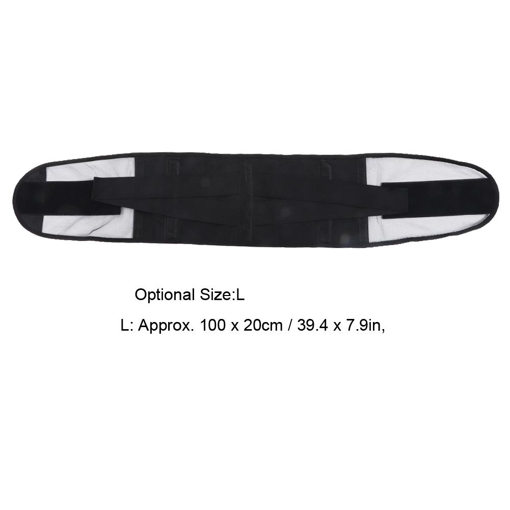 Breathable Adjustable Waistband Sports Fitness Waist Abdomen Support Correction Fixing BeltL Black