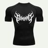 Y2K Compression Shirt Men Fitness Gym Skeleton Sport RunningSleeve T-Shirt For  T-Shirt Rashgard Tops Tee Quick Dry Short Men