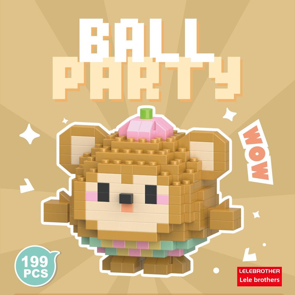 Small Animal Doll Series Micro Particle Building Block Children's Assembled Toys