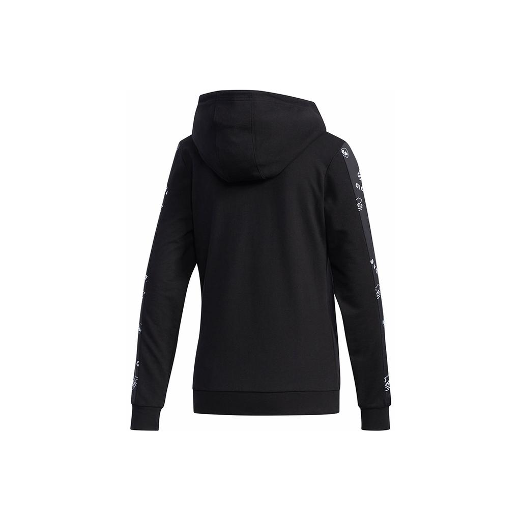 adidas Neo Favorite Hoodie Casual Sport Pullover Women Tops Black FK6928