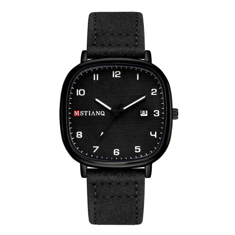 Teen Watch Men'S Trend High Value Fashion Calendar Simple Design Belt Quartz Watch Men