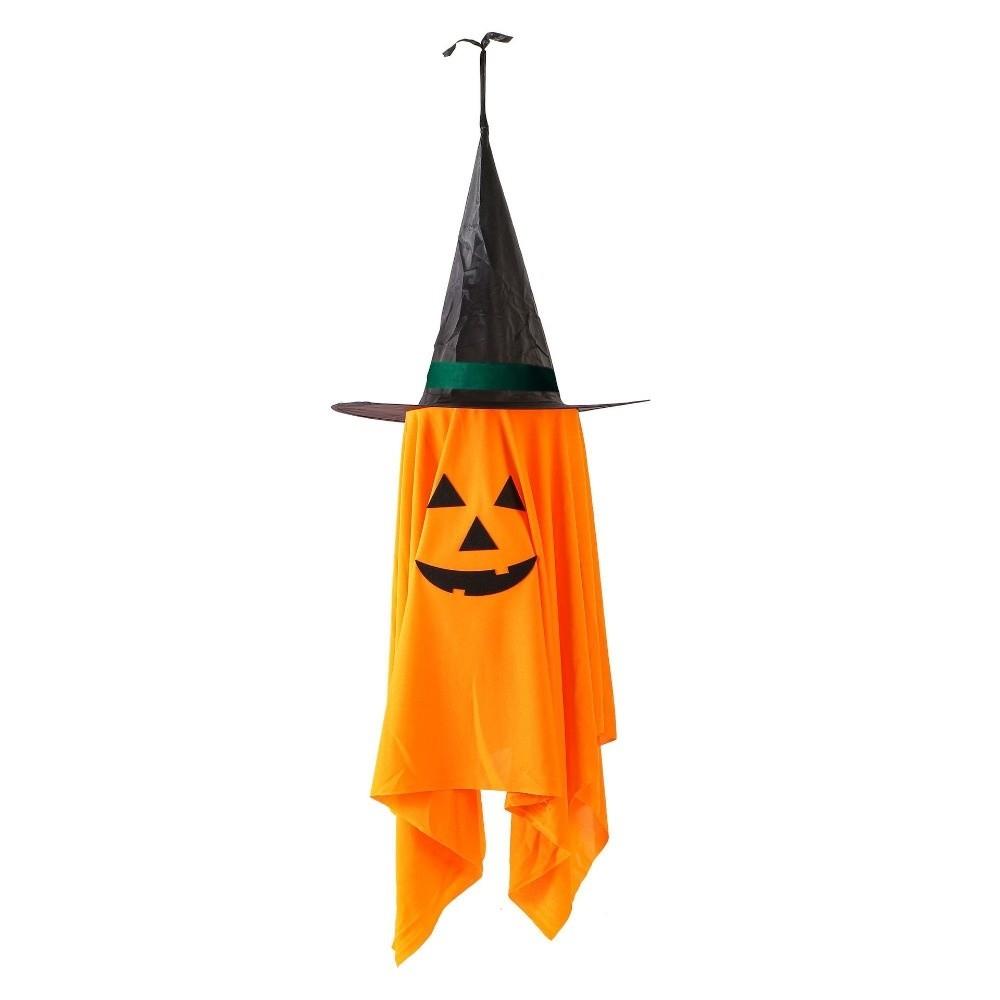 

Легкая установка Декор шляпы тыквы Креативный реквизит на Хэллоуин Вечеринка во дворе оранжевый