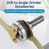 10mm Grinding Connection Adapter with Metal Lock Nut/Connecting Rod 5 in 1 Angle Grinder Adapter for Cutting Disc Wheel Adapter