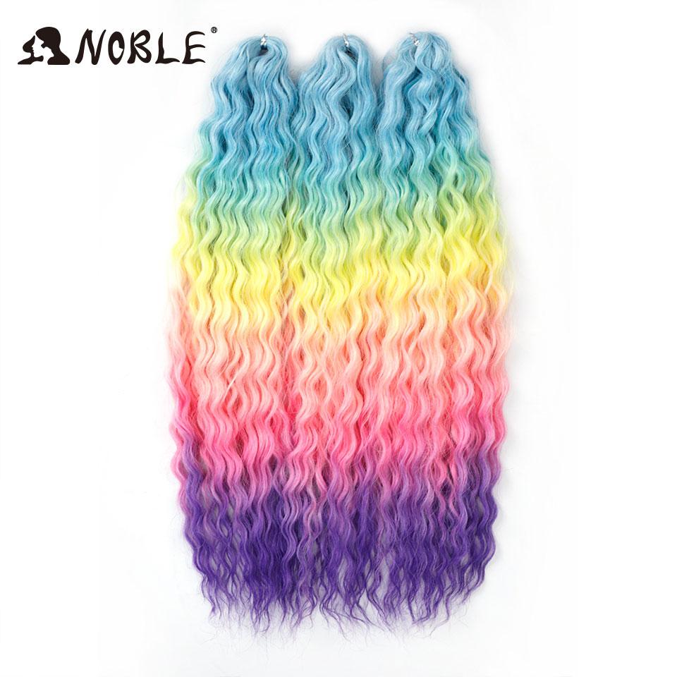 Edles Häkelhaar Locken Haar Wasserwelle 24 Zoll 300g Ombre Blond Twist Häkelhaar Zopf Haar Deep Wave Flecht Haarverlängerung