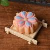 Sakura Çiçeği Pirinç Kek Silikon Kalıbı Yapışmaz Çiçek Şekilli Kalıp Ay Keki Mung Fasulyesi Kek Tatlı DIY Pişirme Aracı için