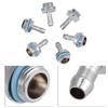 6 PCS PC Wasserkühlung Two-Touch-Fitting G1/4 Gewinde Barb Stecker für Rohr