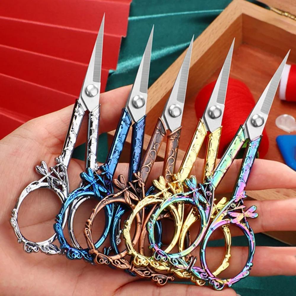 Retro Nähen Hand Schere Edelstahl Haushalt Stickerei Faden Schere Handwerk Werkzeuge Beschneiden Schneider Schere