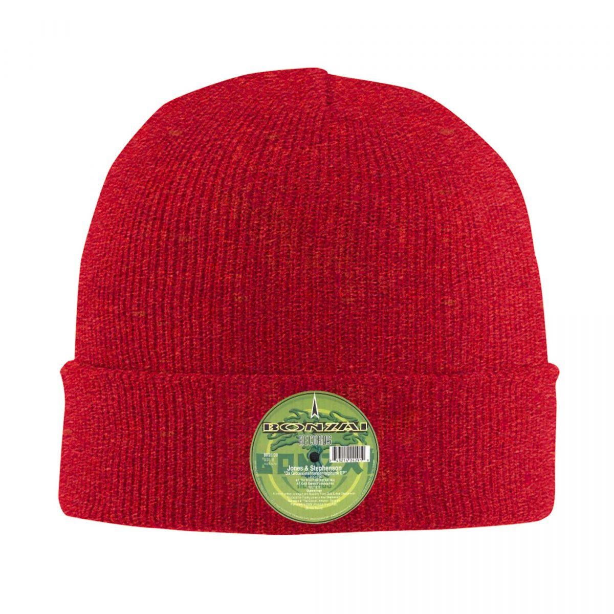 

Bonzai Records Warm Knitted Cap Hip Hop Bonnet Hat Autumn Winter Outdoor Beanies Hats for Unisex Adult One Size
