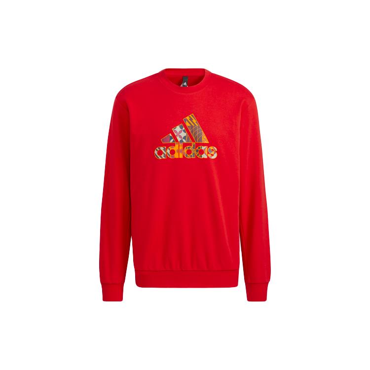 Мужские толстовки Adidas CNY Красные С круглым вырезом Умеренный Обычный HI3289 XL