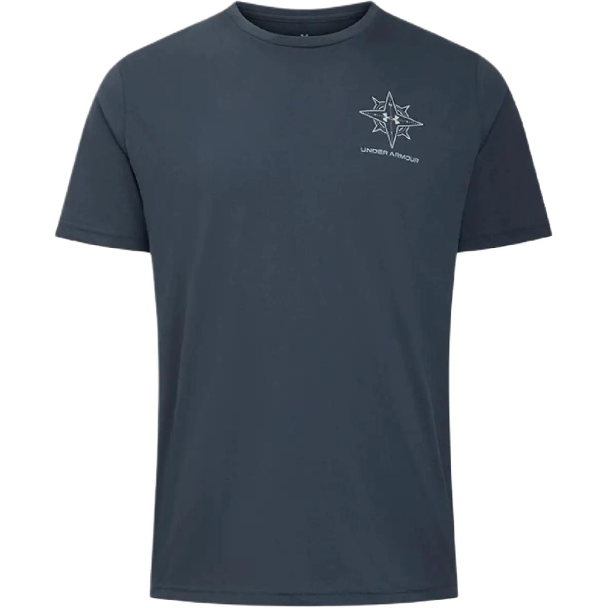 

Under Armour Outdoor Compass Loose Short Sleeve T-Shirt Men Tops Storm-Gray 1390224-044 S