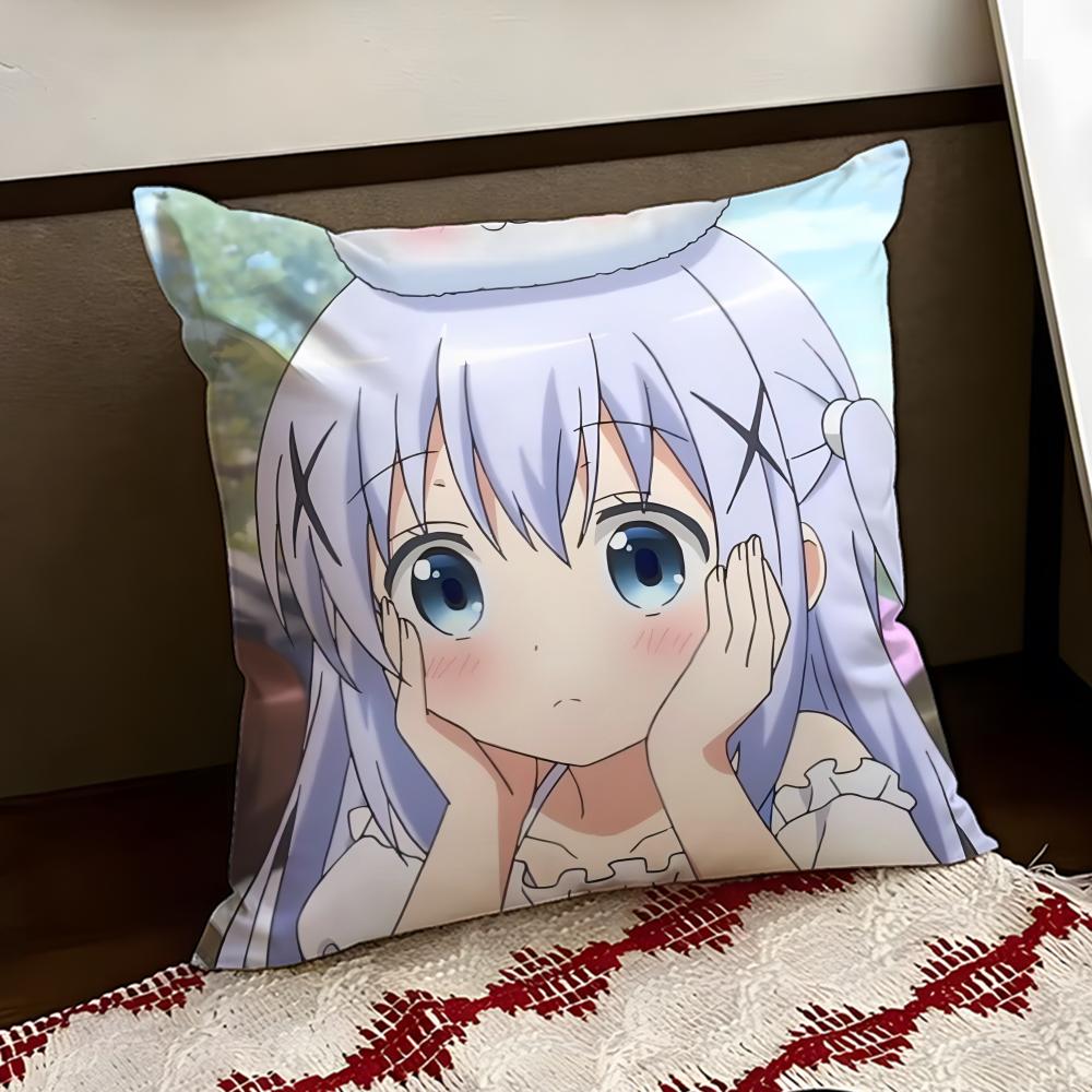 Cute Is the Order a Rabbit Cushion Cover Reversible Soft Durable Pillow Cover Home Car MultiScene Use for Daily Comfort