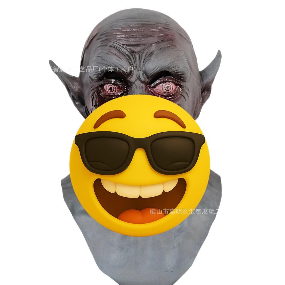 Vampire latex mask Zombie Horror Headgear Halloween Haunted House Escape Room cosplay Props